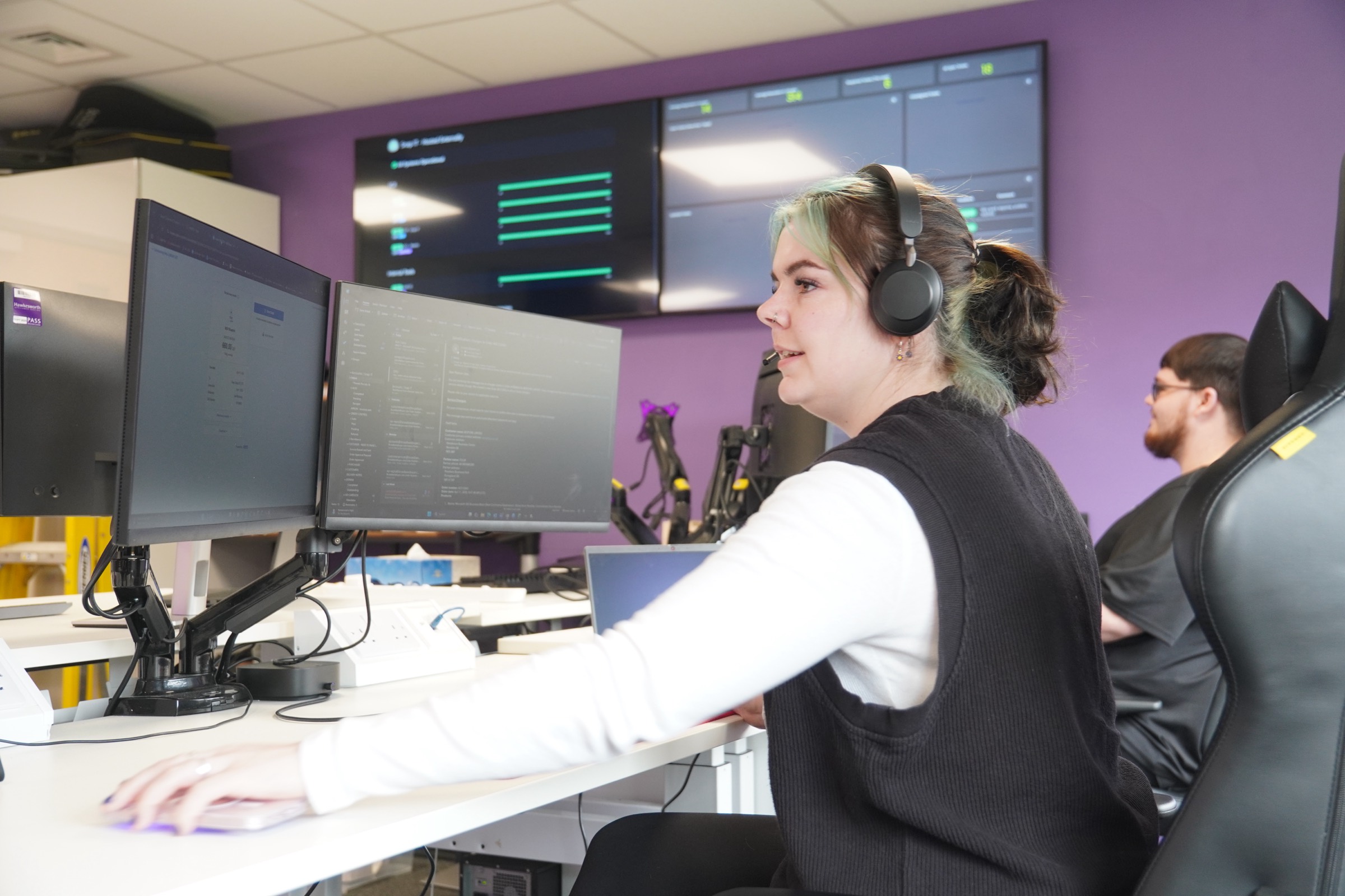 A Snap IT helpdesk technician supporting clients from the Norwich office